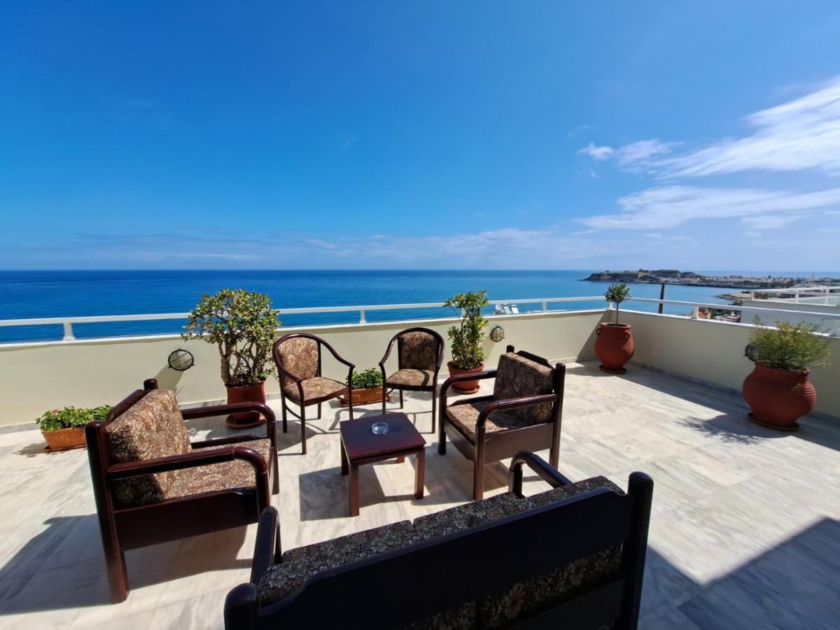 Seaview Flora'S Luxury Apartment-300Meters From The Beach Rethymno Exterior foto