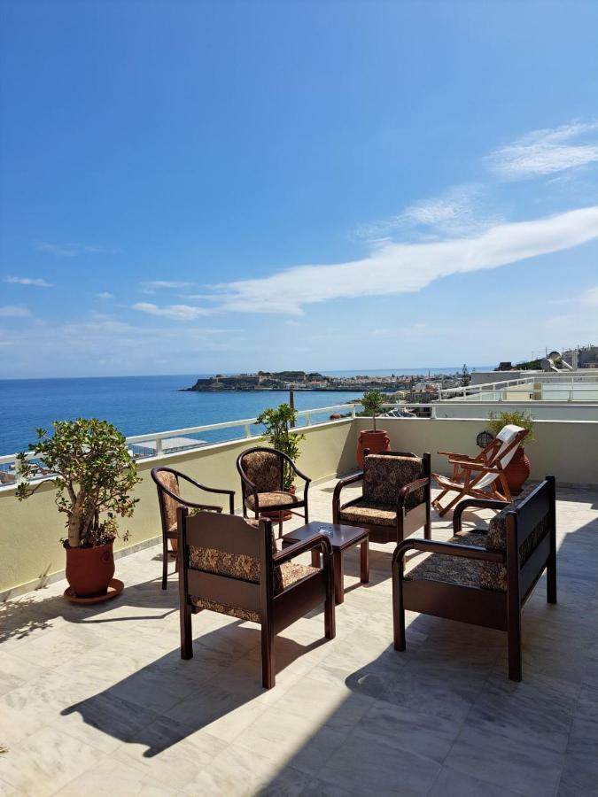 Seaview Flora'S Luxury Apartment-300Meters From The Beach Rethymno Exterior foto